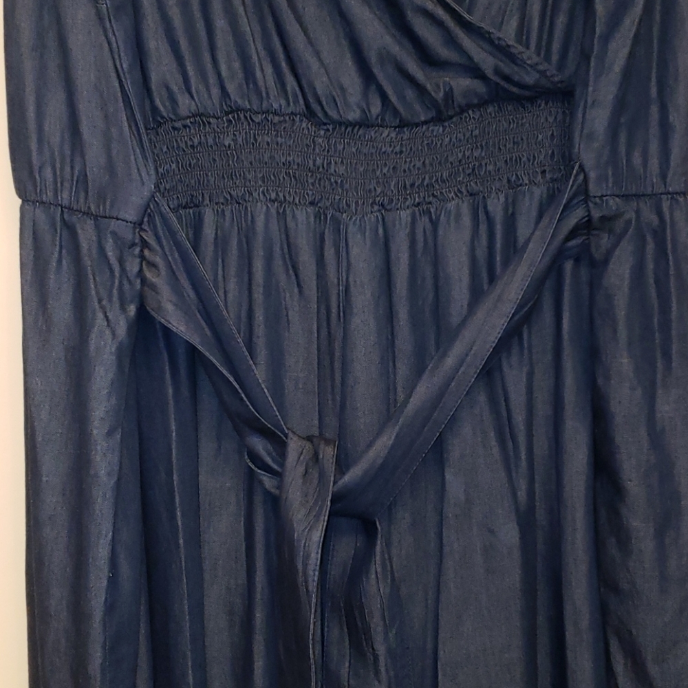 New Lane Bryant Surplice Top Wide Leg Jumpsuit 24 - Picture 3 of 14